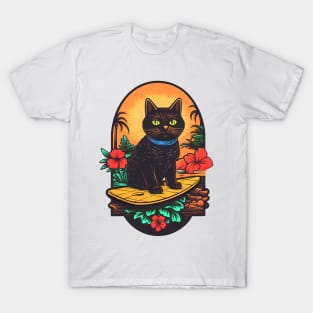 Tropical Vintage Kitty T-Shirt